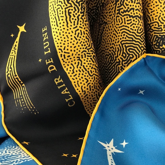 HERMES CLAIRE DE LUNE SCARF DOUBLE FACE NWT - Picture 3 of 16